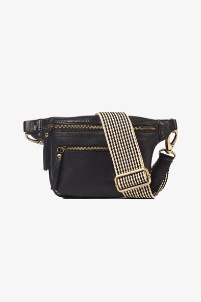 Beck's Bum Bag Black Stromboli Leather - O My Bag