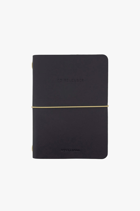 Vegan Leather Notebook Midnight