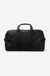 Otis Weekender Black Hunter Leather - O My Bag - Black leather travel bag with detachable strap