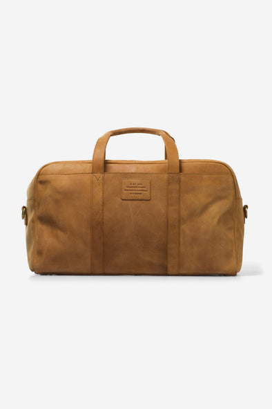 Otis Weekender Camel Hunter - O My Bag - Camel leather travel bag with detachable strap