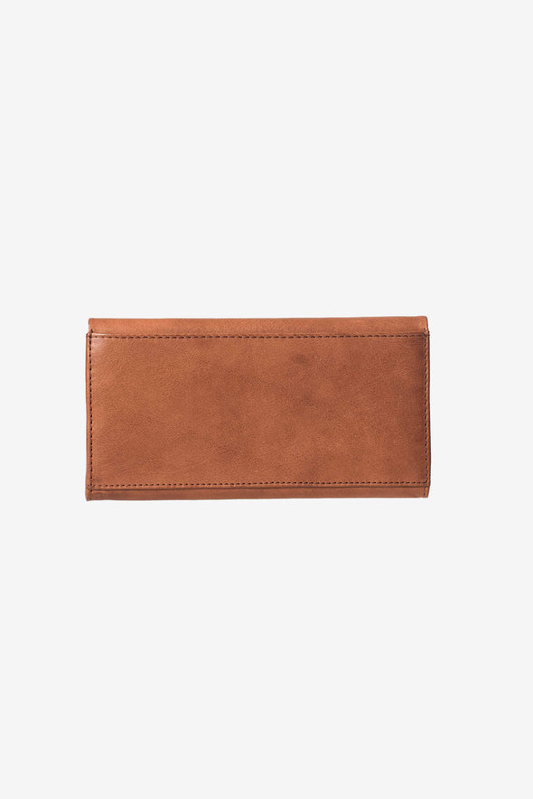 Pau's Pouch Eco Stromboli Camel - O My Bag - Camel leather wallet with magnetic closure