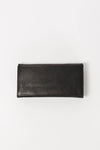 Pau's Pouch Eco Stromboli Black - O My Bag - Black leather wallet with magnetic closure
