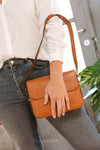 Gina Bag Cognac Classic Leather - O My Bag - Cognac Leather bag with shoulder strap