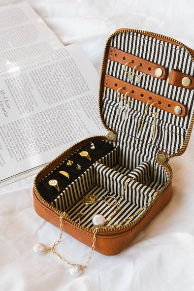 Jewelry Box - Cognac Stromboli Leather