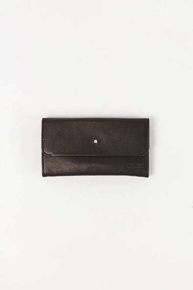 Pixie's Pouch Soft Grain Leather Black - O My Bag - Black soft grain leather wallet