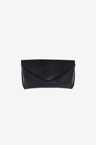 Spectacle Case Black - O My Bag - Black eco leather spectacle case magnetic closure