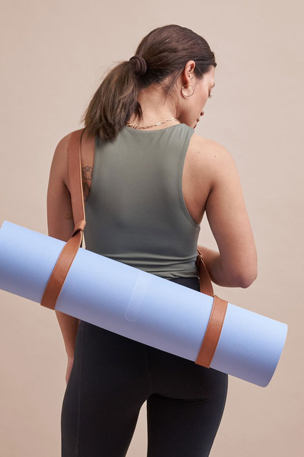 Yoga Mat Sling - Leather Yoga Mat Sling